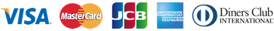 VISA/MasterCard/JCB/AMERICANEXPRESS/DinersClub